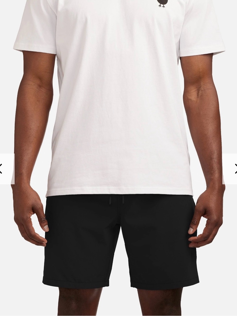 Bad Birdie Black Athletic Shorts with Snap Pocket